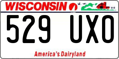 WI license plate 529UXO