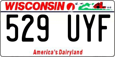 WI license plate 529UYF