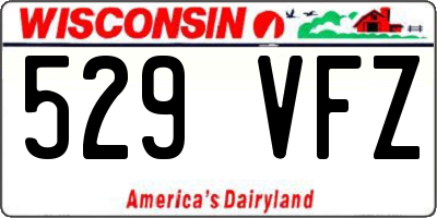WI license plate 529VFZ