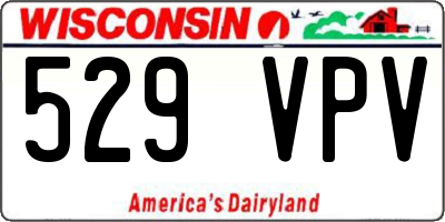 WI license plate 529VPV