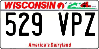 WI license plate 529VPZ