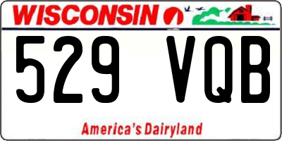 WI license plate 529VQB