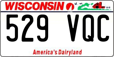 WI license plate 529VQC