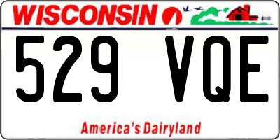 WI license plate 529VQE