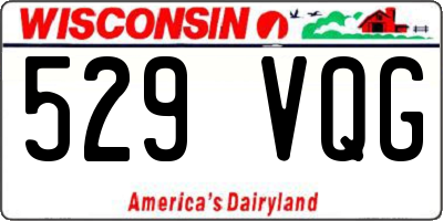 WI license plate 529VQG