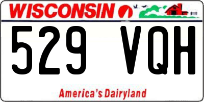 WI license plate 529VQH
