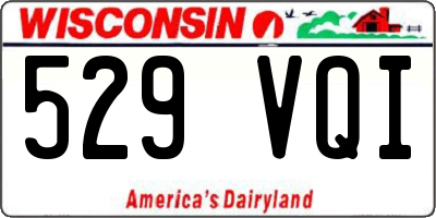 WI license plate 529VQI