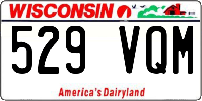 WI license plate 529VQM