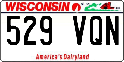 WI license plate 529VQN