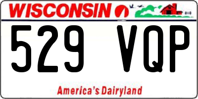 WI license plate 529VQP