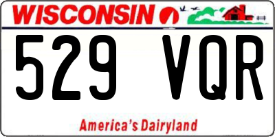 WI license plate 529VQR