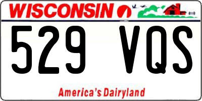 WI license plate 529VQS