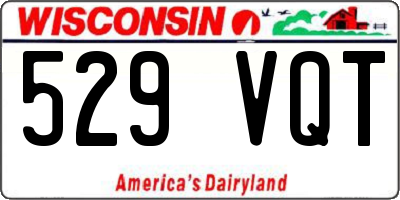 WI license plate 529VQT