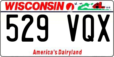 WI license plate 529VQX