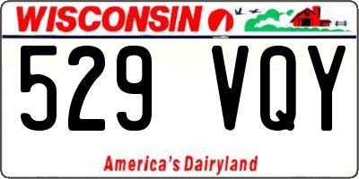 WI license plate 529VQY