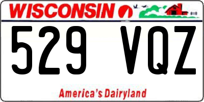 WI license plate 529VQZ
