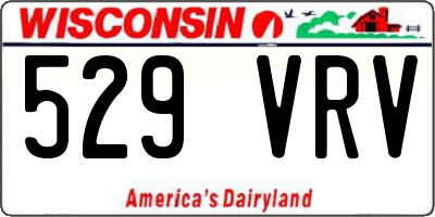 WI license plate 529VRV