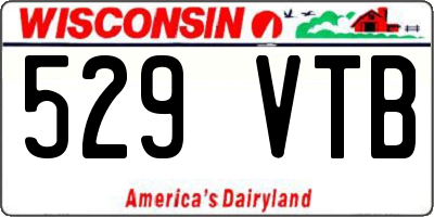 WI license plate 529VTB