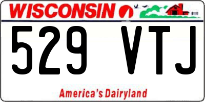 WI license plate 529VTJ