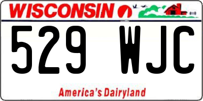 WI license plate 529WJC
