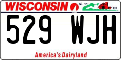 WI license plate 529WJH