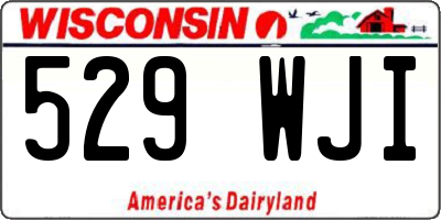 WI license plate 529WJI