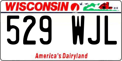 WI license plate 529WJL
