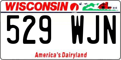 WI license plate 529WJN