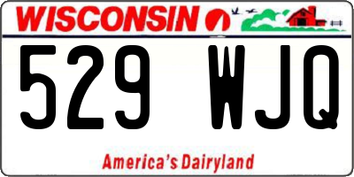 WI license plate 529WJQ
