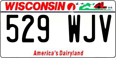 WI license plate 529WJV