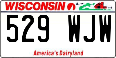 WI license plate 529WJW