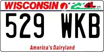 WI license plate 529WKB