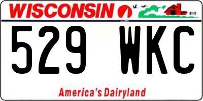 WI license plate 529WKC