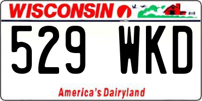 WI license plate 529WKD