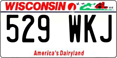WI license plate 529WKJ