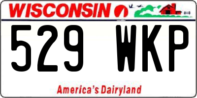 WI license plate 529WKP