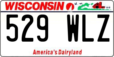 WI license plate 529WLZ