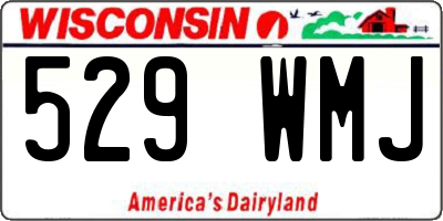 WI license plate 529WMJ