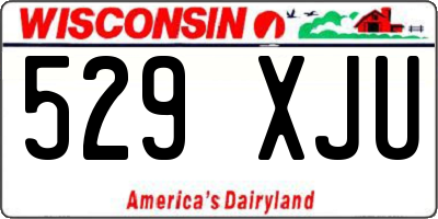 WI license plate 529XJU