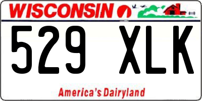 WI license plate 529XLK