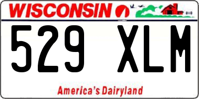 WI license plate 529XLM