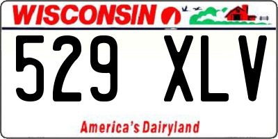 WI license plate 529XLV