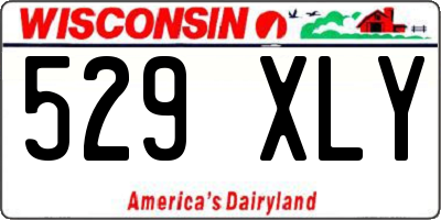 WI license plate 529XLY