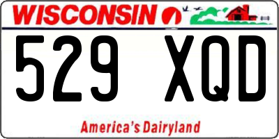 WI license plate 529XQD