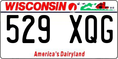 WI license plate 529XQG