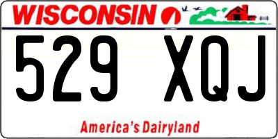 WI license plate 529XQJ
