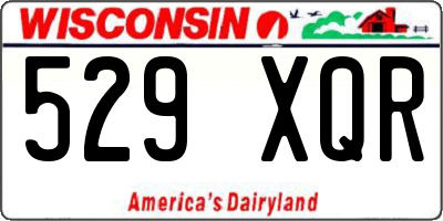 WI license plate 529XQR