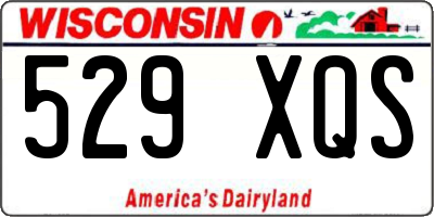 WI license plate 529XQS