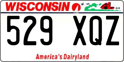 WI license plate 529XQZ