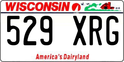 WI license plate 529XRG